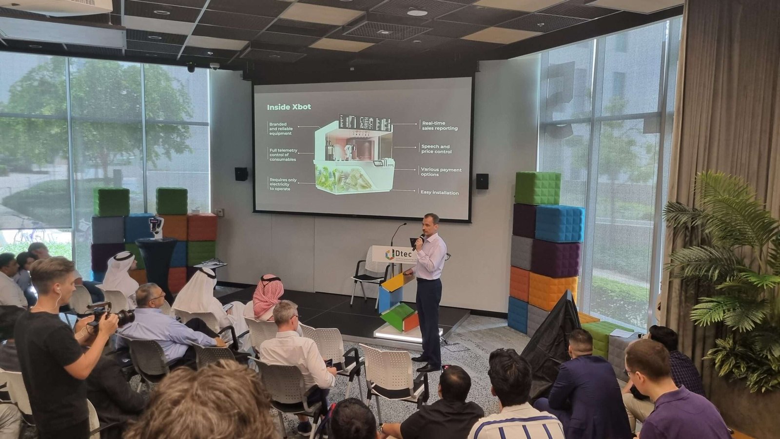 CMO Speaking in Public - Robotic Cafe Manufacturer