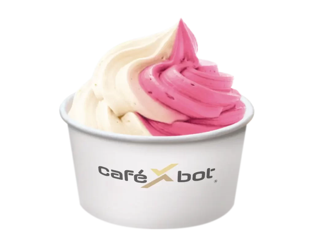 Vanilla Stawberry ice cream robot cafe Cup - Investment opportunities