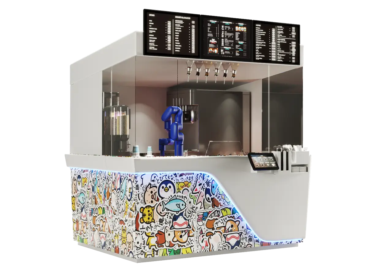 Carnival bot ice cream robot - Robotic cafe Manufacturer