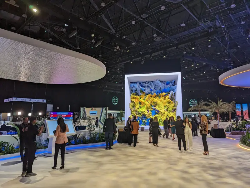 Arab Media forum and xbot robotic cafe