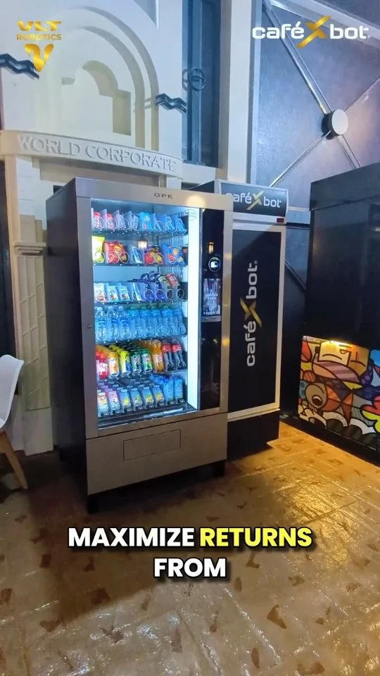 Robotic barista café CafeXbot already delivers premium automation and consistent returns.
Paired with a compact vending solution, the same location unlocks an additional revenue stream — without extra staff or operational complexity.

Designed for high-footfall spaces, the vending unit complements CafeXbot by offering quick-access essentials, increasing customer convenience while maximizing value per square foot.

One footprint. Two revenue channels. Smarter ROI.

#cafexbot #coffeerobot #roboticcafe #businessideas #digitalbusiness
