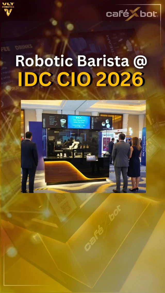 Robotic Barista Cafe — At IDC CIO Summit 2026, CafeXbot stood out as a live demonstration of automation, precision, and intelligent engagement.

From fully automated coffee and ice cream service to interactive, custom-branded screens, every element was designed to captivate and engage attendees. This year, we showcased distinct sticker branding for each of the two products - coffee and ice cream. 
 .  CafeXbot showed how autonomous service can elevate corporate events, turning every interaction into a brand moment and inspiring conversations around the next generation of AI-driven customer experiences.

@idcmiddleeast @idcmetaevents s @globalcioforum  @thatdubaipage  @dubaifuture
