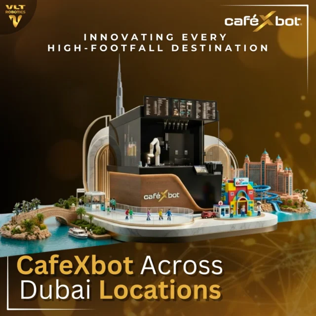 Robotic Barista Café CafeXbot across Dubai. ☕🤖CafeXbot is redefining refreshment in some of the city’s most dynamic destinations, including:🎡 KidZania Dubai⛸️ Dubai Ice Rink🌊 Riverland Dubai🌴 Aquaventure World🎓 BITS Pilani DubaiBringing a smart, seamless café experience to every location — designed for convenience, speed, and consistent quality. CafeXbot fits effortlessly into high-footfall spaces, Whether in entertainment venues, educational campuses, or leisure destinations, it becomes more than a kiosk — it becomes a talking point, a crowd magnet, and a smart business addition.Innovation in every location. Value in every cup.مقهى باريستا روبوتي **CafeXbot** في أنحاء دبي ☕🤖يعيد **CafeXbot** تعريف تجربة المشروبات في بعض من أكثر الوجهات حيوية في المدينة، بما في ذلك:🎡 كيدزانيا دبي⛸️ حلبة دبي للتزلج🌊 ريفرلاند دبي🌴 أكوافنتشر وورلد🎓 بيتس بيلاني دبييقدم تجربة مقهى ذكية وسلسة في كل موقع — مصممة للراحة، السرعة، وجودة ثابتة في كل مرة. يندمج **CafeXbot** بسهولة في الأماكن ذات الكثافة العالية، سواء في وجهات الترفيه، أو الحرم الجامعي، أو أماكن الترفيه، ليصبح أكثر من مجرد كشك — بل نقطة جذب، ومحور اهتمام، وإضافة ذكية للأعمال.الابتكار في كل موقع. القيمة في كل كوب.#vltrobotics #RoboticCafe #kidzania #icerink #SmartSnacking #machinelearning #franchise #technologyuae #RoboticCafe #MachineLearning #BeverageAutomation #roboticcafeDubai #robotDubai #coffeerobot #icecreamrobot