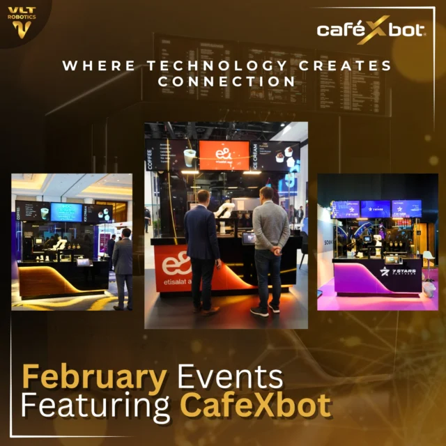 February Highlights with Our Robotic Barista in Dubai! ☕🤖From Capacity Middle East to IDC CIO Summit and AIBC Eurasia 2026, our Robotic Barista – CafeXbot elevated brand presence at some of the region’s most influential events.* 360° immersive branding
* High-impact LED display screens
* Customized branded cups
* Staff-free automated service
* High footfall engagementWe transformed exhibition booths into powerful brand magnets — attracting crowds, increasing visibility, and creating memorable interactions.More than serving coffee, our robotic barista delivered innovation, attention, and measurable event impact across Dubai’s leading B2B platforms.**أبرز فعاليات فبراير مع الباريستا الروبوتي في دبي! ☕🤖**من **Capacity Middle East** إلى **IDC CIO Summit** و **AIBC Eurasia 2026**، ارتقى الباريستا الروبوتي لدينا – **CafeXbot** بحضور العلامات التجارية في أبرز فعاليات المنطقة تأثيرًا.* تغطية دعائية غامرة بزاوية 360°
* شاشات عرض LED عالية التأثير
* أكواب مخصصة تحمل هوية العلامة التجارية
* خدمة آلية بالكامل بدون طاقم
* تفاعل قوي مع الحضور وزيادة في الإقبالحوّلنا أجنحة المعارض إلى مراكز جذب قوية للعلامات التجارية — تستقطب الحشود، تعزز الظهور، وتخلق تجارب لا تُنسى.أكثر من مجرد تقديم القهوة، قدّم الباريستا الروبوتي لدينا الابتكار، وجذب الانتباه، وتأثيرًا ملموسًا في الفعاليات عبر أبرز منصات الأعمال في دبي.#cafexbot #coffeerobot #roboticcafe #businessideas #digitalbusiness #investing #entrepreneur #mydubai #dubai #UAE #robot #roboticicecream #startupbusiness #business #robotdubai #robot #technologyuae #technology #electronics #startup #FranchiseBusiness