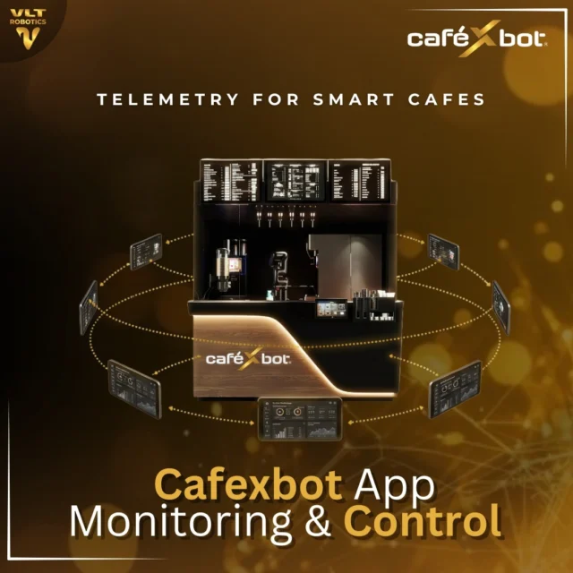 Coffee Robot CafeXbot App – Full Control in Your Hands
Manage your robotic café anytime, anywhere with smart real-time monitoring and seamless remote operations.
Built for operators who want control, clarity, and complete business visibility.
• Live system monitoring of coffee machine, freezer & robotic arm
• Instant alerts to prevent downtime before it happens
• Real-time ingredient & cup level tracking for smooth operations
Turn your café into a fully controlled, data-driven automation business.روبوت القهوة CaféXbot – التحكم الكامل بين يديك
قم بإدارة مقهاك الروبوتي في أي وقت ومن أي مكان مع مراقبة ذكية لحظية وتشغيل سلس عن بُعد.
مصمم للمشغلين الذين يبحثون عن التحكم والوضوح ورؤية شاملة لأعمالهم.• مراقبة مباشرة لأنظمة ماكينة القهوة والفريزر والذراع الروبوتية
• تنبيهات فورية لمنع التوقف قبل حدوثه
• تتبع لحظي لمستويات المكونات والأكواب لضمان تشغيل سلسحوّل مقهاك إلى مشروع مؤتمت بالكامل قائم على البيانات.#CoffeeRobot #SmartCafe #Automation #CafeTech #RoboticCafe #FoodTech #RemoteControl #SmartOperations #FutureOfCoffee #CafeInnovation