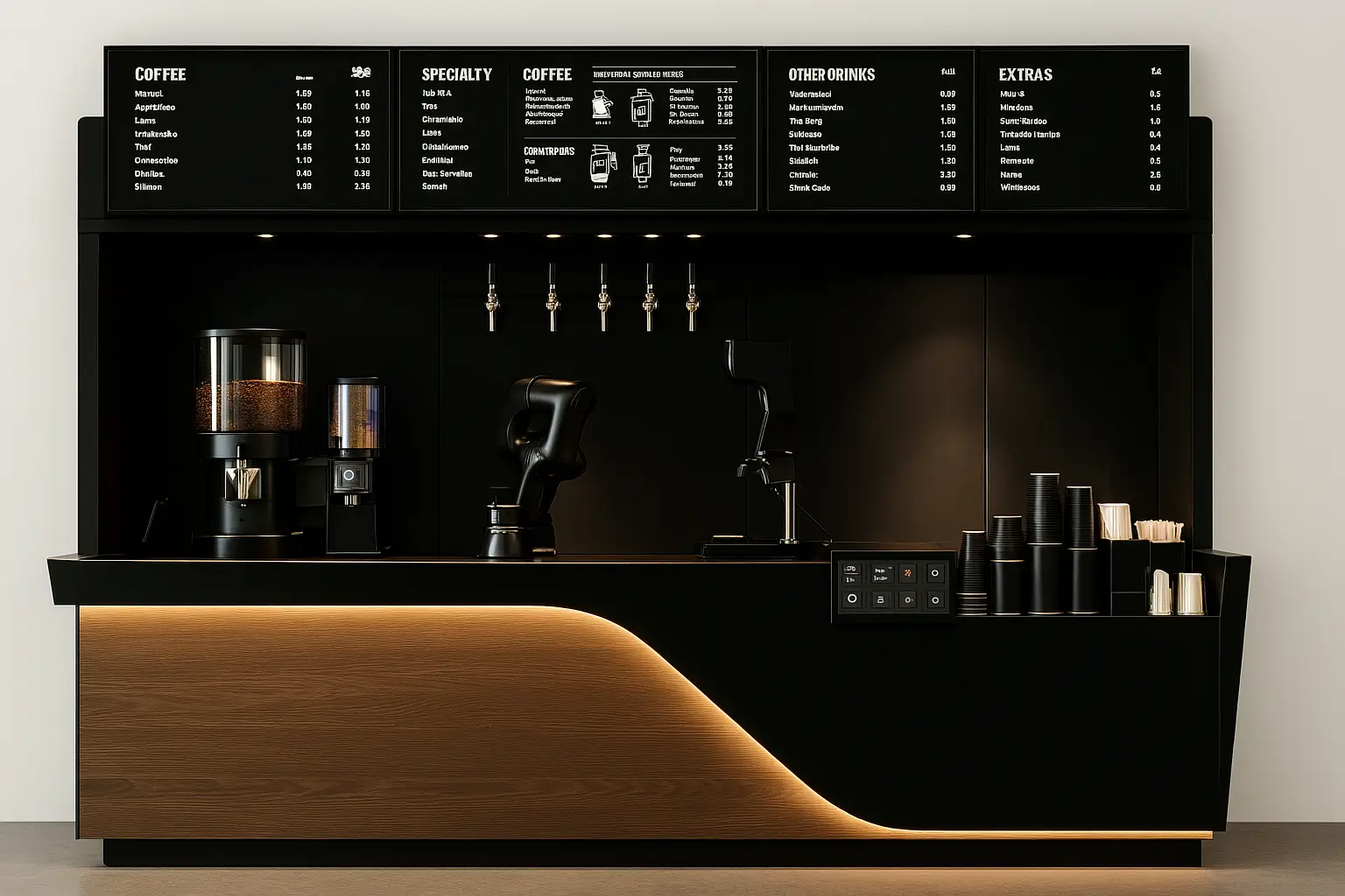 Robot Barista Cafe