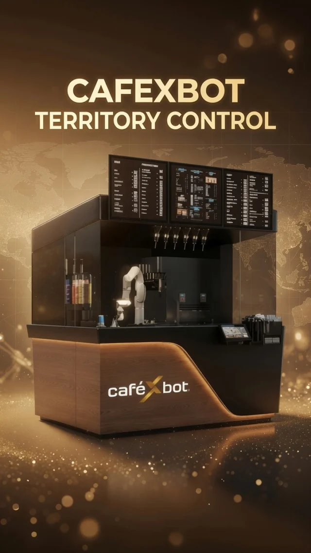 Robotic café opportunity that goes beyond a single kiosk.Most investors think location by location. Xbot Café is built for something bigger.Start with 3 kiosks — unlock exclusive territory rights for a city. Scale to 5 — secure an entire country.✅ Multi-product robotic café — coffee, ice cream, tea, snacks and more ✅ Fully automated — minimal manpower, standardized performance ✅ Compact & self-contained — no plumbing, just power ✅ Relocatable — move, adapt, and scale as opportunities growAlready proven worldwide — operating as Byte & Brew in the USA, Coffee Marcel in France, and The Cups Coffee House in Serbia. Same technology. Different brands. Always performing.While others compete location by location, territory owners build a network that works together.More kiosks. Stronger presence. Brand dominance.This is how smart operators grow — not one kiosk at a time, but one territory at a time.Xbot Café — own the territory.#cafexbot #coffeerobot #roboticcafe #businessideas #digitalbusiness #investing #entrepreneur #mydubai #dubai #UAE #robot #roboticicecream #startupbusiness #business #robotdubai #robot #technologyuae #technology #electronics #startup #franchise